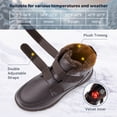 thumbnail image 4 of FitVille Botas de invierno anchas para hombre, botas de nieve gruesas y cálidas, botas ligeras antideslizantes impermeables con forro de piel y gancho, 4 of 5