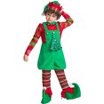 thumbnail image 6 of IKALI Elf Costumes for Boys Christmas with Hat 3-10 Years, 6 of 6