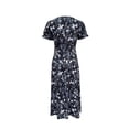 thumbnail image 3 of Robe à Imprimé Floral en Fleurs - Col Rond Confortable, Manches Courtes Élégantes, 3 of 11