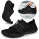 thumbnail image 1 of [Modificación Del Modelo Personalizado 1101662] Zapatos Rastreo Ríos Al Aire Libre Zapatos Antideslizantes Secado Rápido Zapatos Playa para Hombres Y Mujeres (Negro 37), 1 of 8