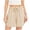 Khaki, variant on MLCDZ Women's Pajama Bottoms Sleeping Patterned Shorts Soft Lounge Casual Elastic Waist Drawstring Yoga Gym Running Short Pants with Pockets