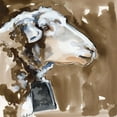 thumbnail image 2 of Parker, Jennifer Paxton 15x15 White Modern Wood Framed Museum Art Print Titled - Side Eye Sheep I, 2 of 4