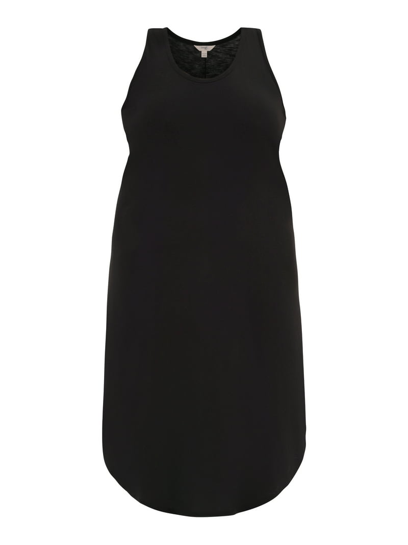 Terra and Sky Women's Plus Size Cotton Knit Tank Dress