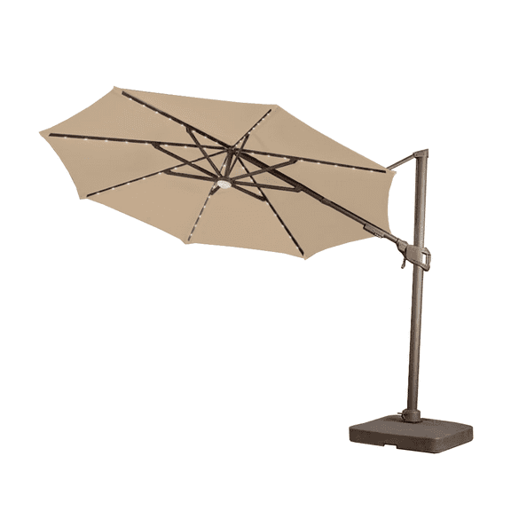 Garden Winds Replacement Canopy Top Cover Compatible with The SunVilla 11' Solar Umbrella - RipLock 500