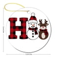 thumbnail image 2 of Letter H Christmas Ceramic Ornament Alphabet Monogram Christmas Tree Ornaments Xmas Trees Decorations Keepsake Gifts Merry Xmas for Family & Friends, 2 of 5