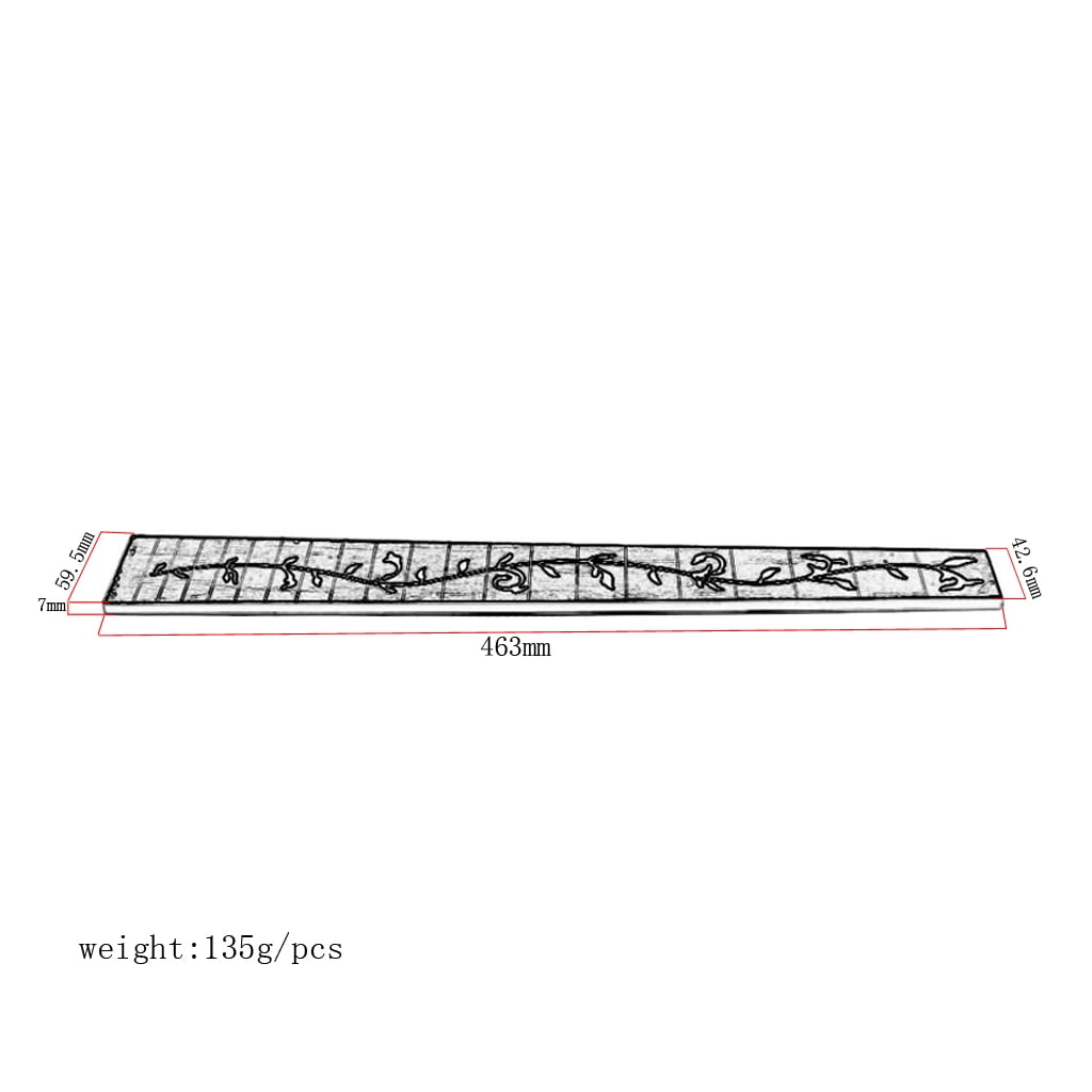 Rosewood Fretboard Guitar Fingerboard Wood for 41'' 20 Frets Acoustic Guitar