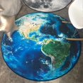 thumbnail image 2 of Multi-function Office Chair Mat Floor Protective Mat Computer Gaming Rolling Chair Earth Pattern Mat, 2 of 4