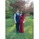 thumbnail image 5 of Vestidos de graduación Mkojaa de un solo hombro con lazo, columna de satén, vestidos formales, vestido largo de dama de honor US20, azul cielo, 5 of 7