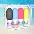 thumbnail image 4 of VODVOB Reusable Silicone Travel Bottles - Loving Heart Dispensing Bottle Containers for Lotion, Shampoo, Baby Food, TSA Approved - Assorted Colors, 4 of 9