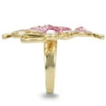 thumbnail image 6 of Gold Brass Ring with Top Grade Crystal in Multi Color for Women Style 0W289, 6 of 7