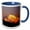 Blue/White, variant on 3drose, Mt. Rainier Is Bathed in the Setting Sun, Mountain - Us48 Rdu0041 - Richard Duval, 11oz Two-tone Yellow Mug