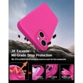 thumbnail image 4 of Compatible with iPhone 15 Case,Upgrade Liquid Silicone,with 2× Screen Protector[Enhanced Camera Protection][Scratch-Resistant Soft Microfiber Lining] Slim Cover Phone Cases (Hot Pink), 4 of 12