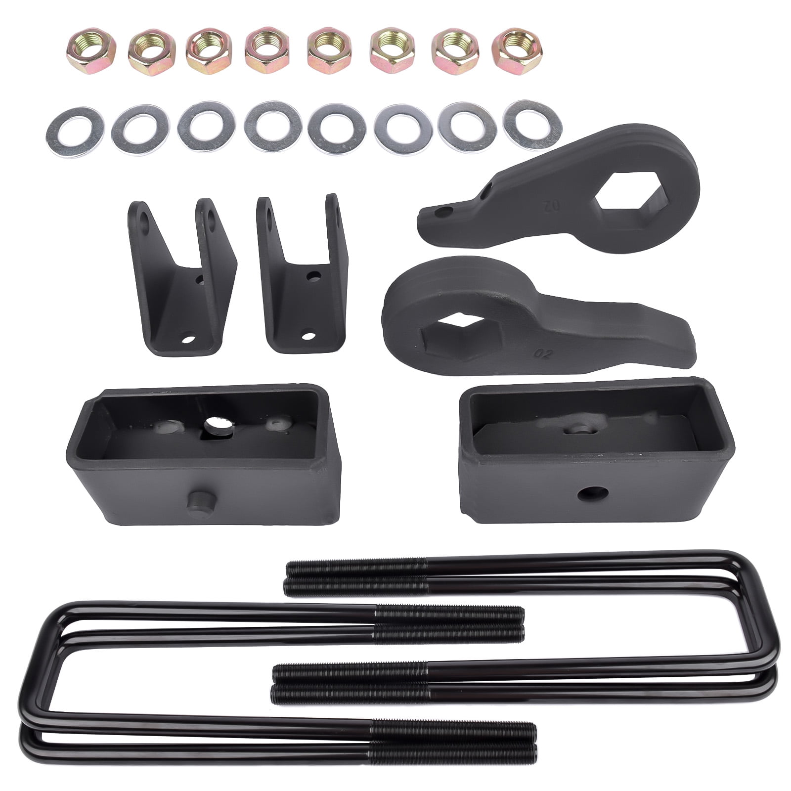 NEWZQ 3"+2'' Leveling Lift Kit for 2001-2010 GMC Sierra 2500 2500HD 3500 3500HD 8 Lug