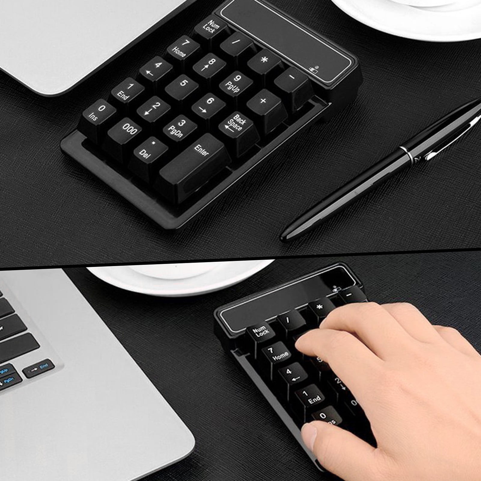 2.4ghz wireless numeric keypad mechanical feel number pad