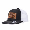 thumbnail image 6 of Vergiac American Flag Snake Graphic Leather Patch Trucker Hat, Men Adjustable Breathable Mesh Baseball Cap for Outdoor Travel Daily Casual Outfits, 6 of 6