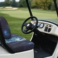thumbnail image 3 of Garronmavis Galaxy Wolf Golf Cart Seat Covers for Golfer Breathable Polyester Interior Accessories for Sun Protection No Stapler Need Front Seat Cover Universal Fit All Weather, 3 of 6