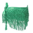 thumbnail image 5 of XIAOCHA Women's Belly Dance Costume Hip Scarf With Fringe, 5 of 6