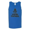 thumbnail image 3 of Cat I Am Your Father Cat Lover Mens Graphic Tank Top, Royal, X-Large, 3 of 5