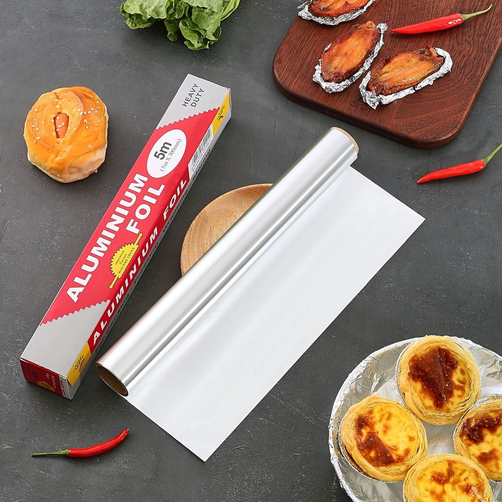Ultra-Thick Heavy Duty Aluminum Foil Oven Paper Roll Aluminum Foil Wrap for  Cooking BBQ Home Commercial