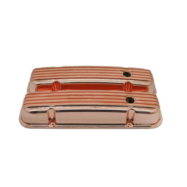 Aluminum Valve Covers for Pontiac 326455 Finned Copper