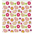 thumbnail image 2 of Ambesonne Retro Shower Curtain, Patchwork Flowers Hearts, 69"Wx84"L, Multicolor, 2 of 2