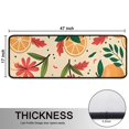 thumbnail image 5 of Kitchen Rugs Sets Of 2,Oranges Flowers Beige Pattern Anti Fatigue Kitchen Mat Rugs Non Slip Washable,Decorative Kitchen Floor Mats for Kitchen,Sink,Laundry,17"x47"+17"x47", 5 of 5