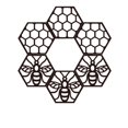 thumbnail image 1 of Artesanía de madera decorada con panal hexagonal para paredes del hogar y decoraciones de patio. Colgantes huecos., 1 of 6