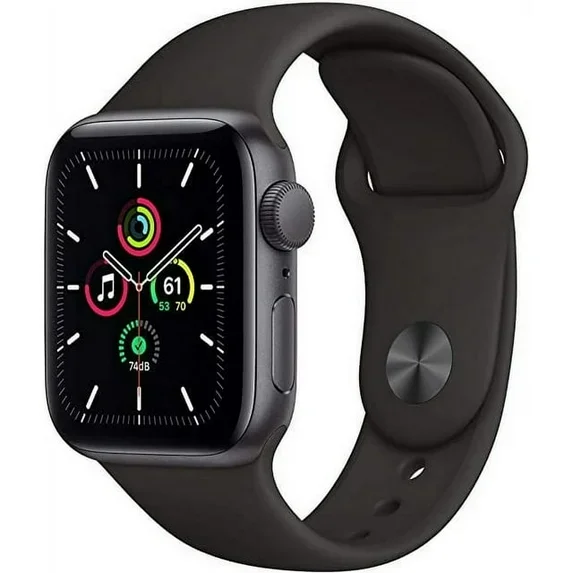 Pre-Owned Apple Watch Series SE 44MM Space Gray - Aluminum Case - Black Sport Band