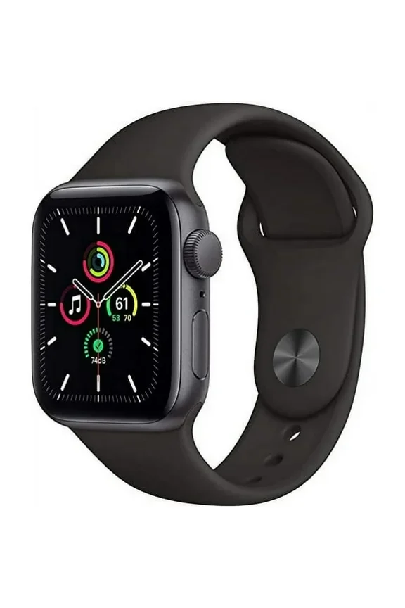 Pre-Owned Apple Watch Series SE 44MM Space Gray - Aluminum Case - Black Sport Band