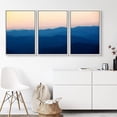 thumbnail image 2 of IDEA4WALL Framed Canvas Wall Art Yellow Orange Sky with Blue Green Mountains Landscape Wilderness Photography Minimalism Modern Scenic Colorful for Living Room, Bedroom, Office, 2 of 5