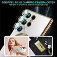 thumbnail image 3 of ELEHOLD Plating Clear Magnetic Case for Samsung Galaxy S24 Ultra,Soft TPU Shockproof Transparent Clear Compatible with Mag Safe Anti-Yellowing Case for Galaxy S24 Ultra,Black, 3 of 6