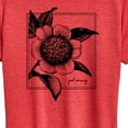 thumbnail image 3 of Instant Message - Good Morning With Flower - Women's Short Sleeve Graphic T-Shirt, 3 of 6