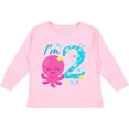 thumbnail image 3 of Inktastic I'm Two- Cute Octopus Birthday Boys or Girls Long Sleeve Toddler T-Shirt, 3 of 5