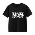 thumbnail image 6 of Spazoro Toddler Girls T-shirts, Love Mom Crewneck Summer Casual Short Sleeve Tops Black Size 2-13T, 6 of 6