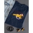 thumbnail image 3 of Neon Horse Shaped T-Shirt Women -Image by Shutterstock, Female x-Large, 3 of 4
