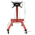 thumbnail image 2 of Engine Stand 750/1250/2000/1000LBS Motor Hoist Dolly 360 Degree Adjustable Mounting Head, 2 of 35