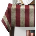 thumbnail image 5 of 4th of July Tablecloth Rectangle/Oval Patriotic Table Cloth Independence Day Retro National American Flag Waterproof Tablecloths Patio Stainproof Polyester Table Cover Protector Decoration 60x84in, 5 of 6