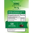 thumbnail image 2 of Zinc with Vitamin C | 50mg | 120 Softgels | For Men and Women | by Nature's Truth, 2 of 7