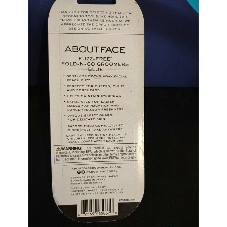 About Face Fuzz-Free Fold-n-Go Groomers - Walmart.com