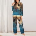 thumbnail image 2 of Sikiie Cute Swimming Guinea Pig Women's Long-Sleeve Shirt and Full-Length Bottom Pajama Set (s-xxl)-XX-Large, 2 of 7