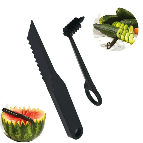 Kitchen Spiral and V-Shaped Tools for Fruits and vegetables, Hand Slicer Fruit Shape Cutters, Manual Screw Peelers Kit, Potato Spiral Cutter, Fruits Cutter, Kitchen Accessories Tool