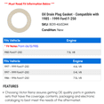 thumbnail image 2 of Oil Drain Plug Gasket - Compatible with 1985 - 1999 Ford F-250 1986 1987 1988 1989 1990 1991 1992 1993 1994 1995 1996 1997 1998, 2 of 2
