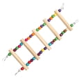 thumbnail image 3 of Cockatiel Parrot Ladder Budgie Toys,Parakeet Cage Accessories,Wooden Ladder With Colorful Beads Steps Climbing Bridge Bird Cage Bird Playground Conure Toys For Conure Parakeet,Bird Buddy Accessories, 3 of 10