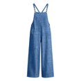 thumbnail image 6 of Casual Wide Leg Overalls for Women, Loose Fit Sleeveless Jumpsuits, Buckle Up Wide Leg Jumpsuit, Denim Bib Baggy Barrel Jeans Y2k Denim Boyfriend Harem Pants, Summer Fall Outfits,BlueXXL, 6 of 6