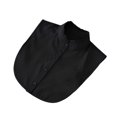 thumbnail image 2 of pitrice Women Simple Design Solid Color False Collar Girls Formal Fake Half Shirt Decorative Detachable Lapel Accessory Black Stand, 2 of 8
