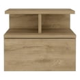 thumbnail image 1 of Pemberly Row Contemporary Floating Nightstand Engineered Wood Macadamia, 1 of 4