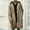 Brown, variant on Frostluinai Oversized Hooded Winter Coats Men Warm Shaggy Faux Fur Jackets Fluffy Open Front Overcoats Fuzzy Long Sherpa Outwear with Pocket