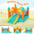 thumbnail image 4 of Toiyjofe Windmill-Themed Bounce House with Slide, 12.5 x 10 ft Inflatable Play Center for Kids Ages 3–10, Indoor Outdoor Backyard Fun, 4 of 10