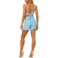 thumbnail image 3 of MODA NOVA Juniors 2 Piece Outfits Casual Summer Sleeveless Knot Back Crop Top Camisole with Shorts, 3 of 5