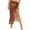 Brown, variant on Posijego Womens Swimsuit Crochet Cover Up High Slit Tassel High Waist Maxi Wrap Skirt Bathing Suit Swim Coverups